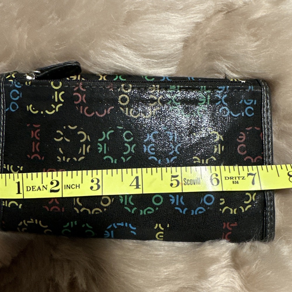 Coogi Australia Wallet Card Holder Multicolor Checkbook Snap Closure Pockets - Picture 7 of 12